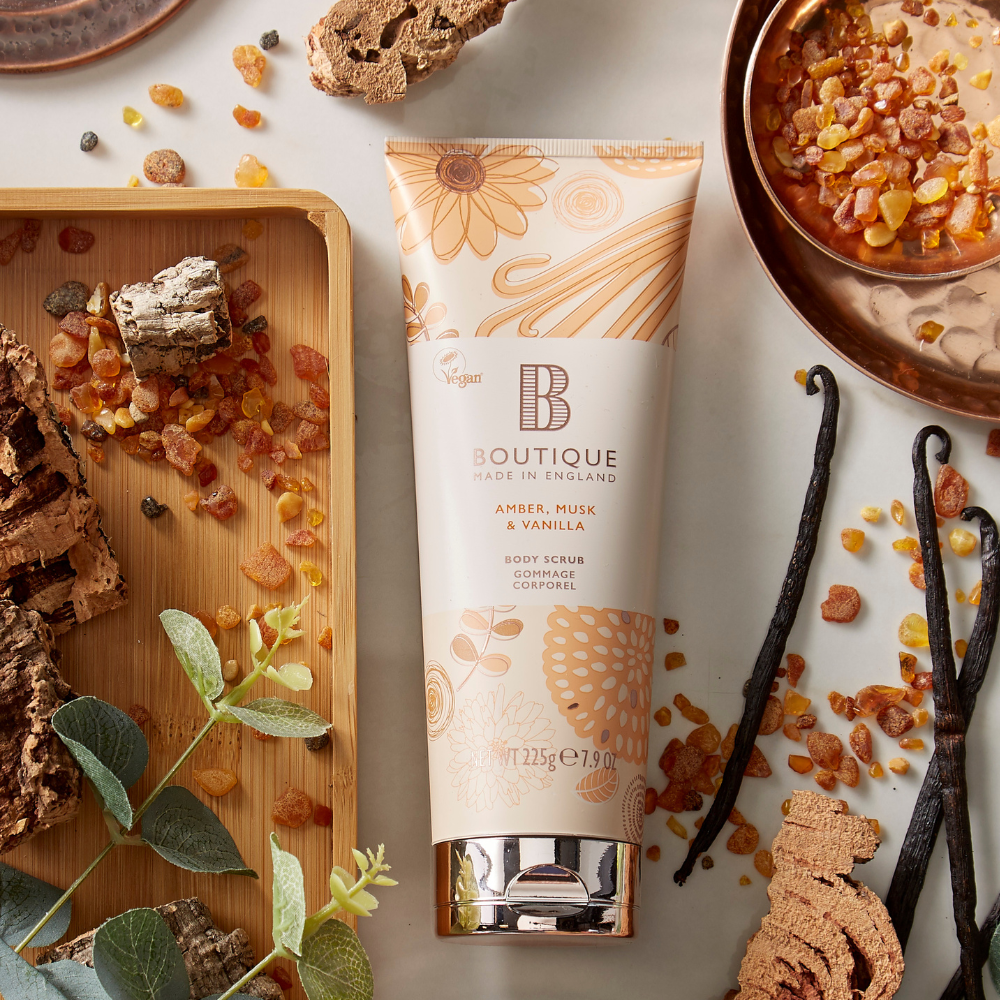 Body scrub Amber, Musk and Vanilla 225ml