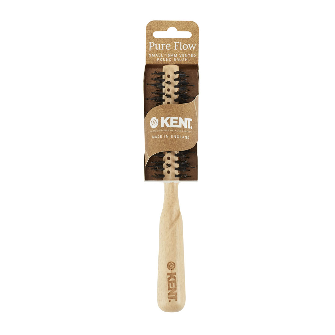 Hair brush Pure Flow LPF4, wooden, round 34717