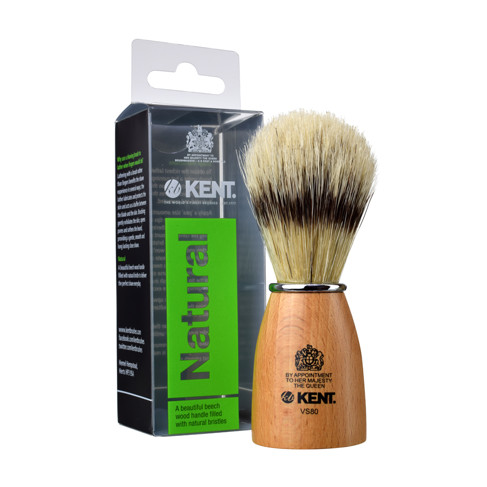 Shaving brush - wooden, small size 32154