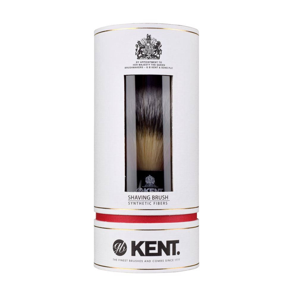 KENT Четка за бръснене Small Synthetic, BLK4S, малък размер, черна дръжка 34458