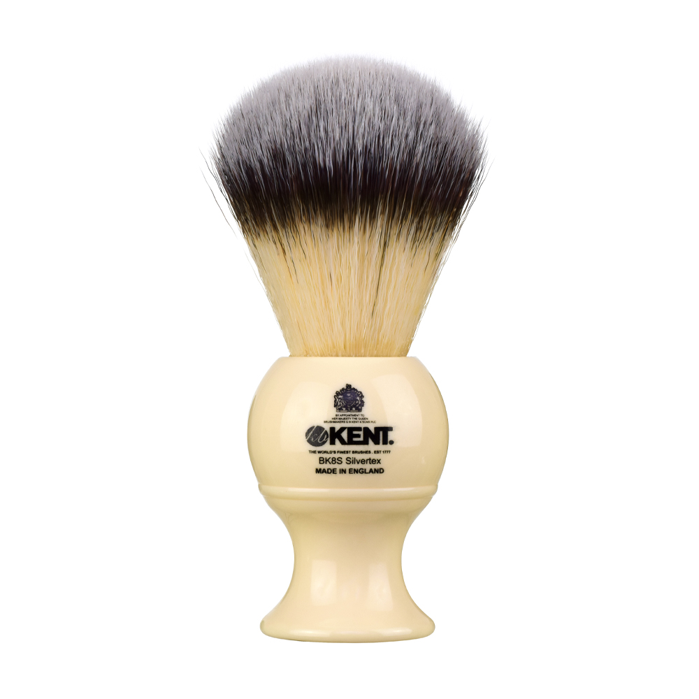 KENT Shaving brush Medium Synthetic, BK8S, medium size, ivory handle 34434