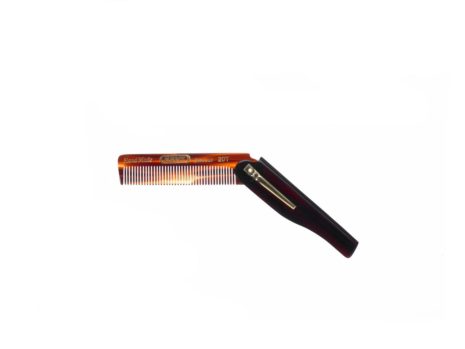 Folding comb for men - handmade 167 mm, 2178