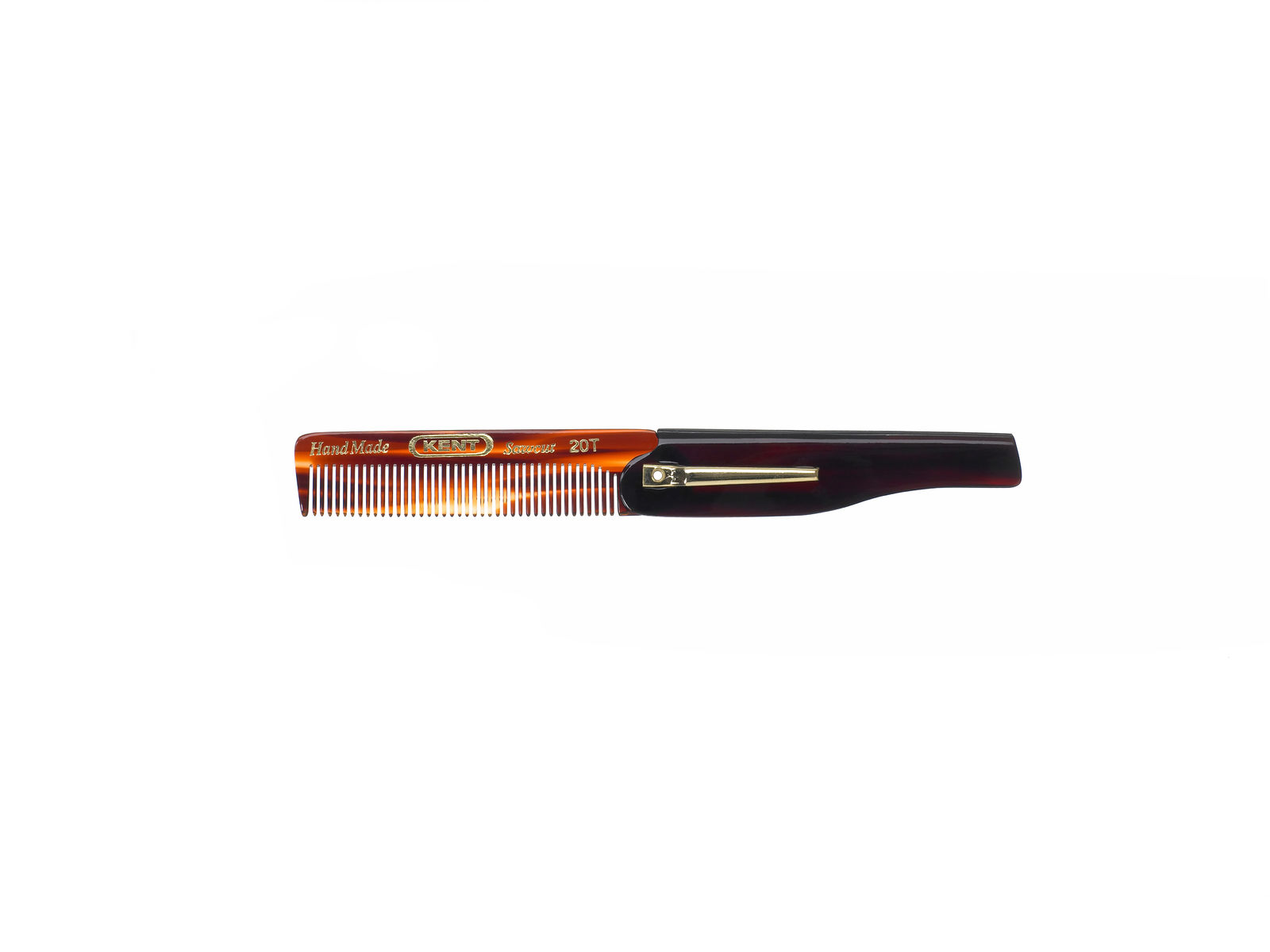 Folding comb for men - handmade 167 mm, 2178