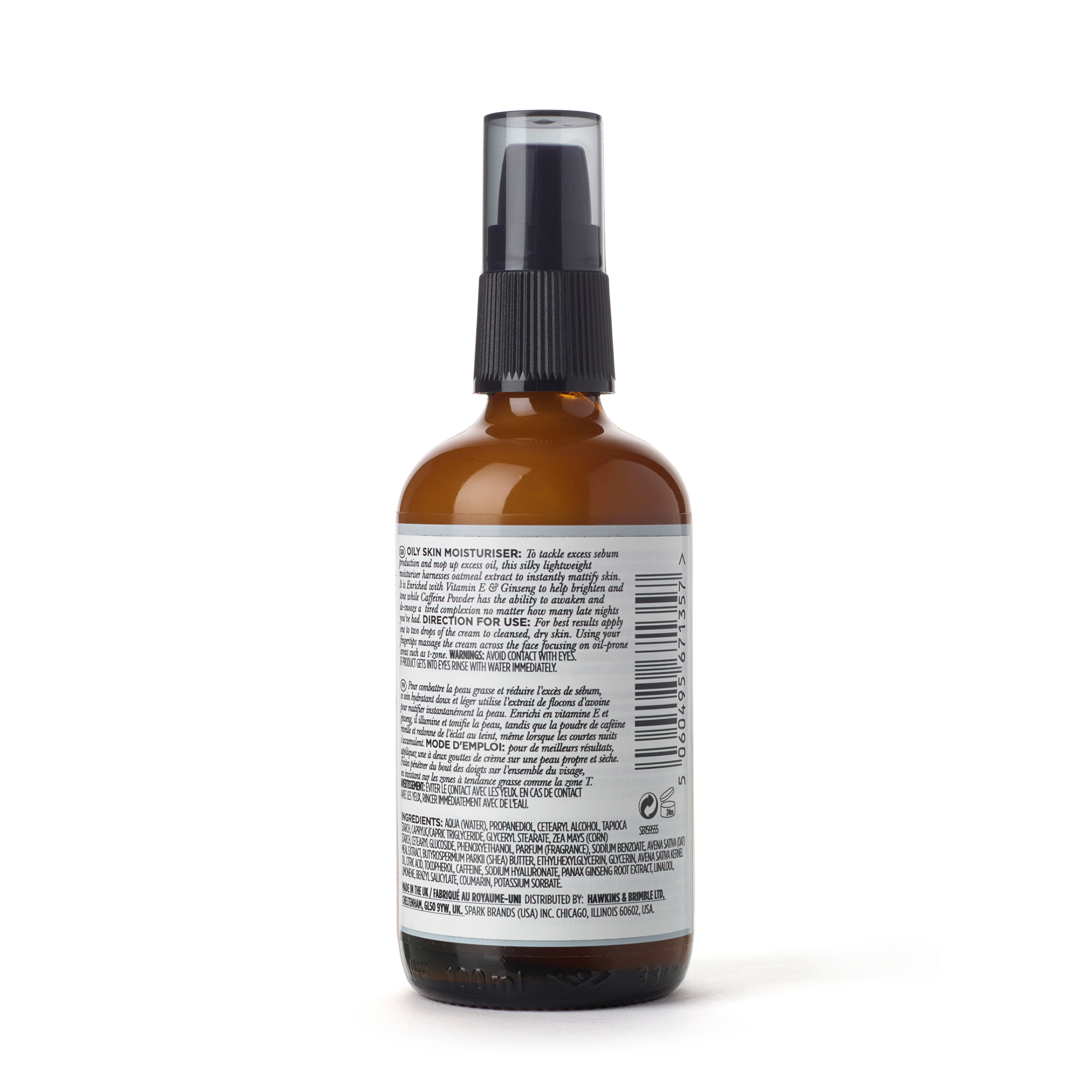 Moisturizing cream for oily skin, 100 ml