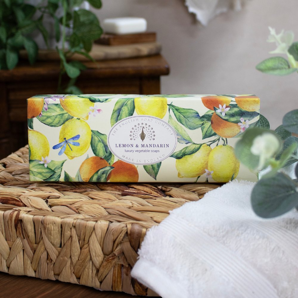 Luxury soaps Lemon and Tangerine box 3x100g