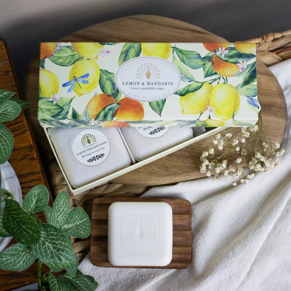 Luxury soaps Lemon and Tangerine box 3x100g