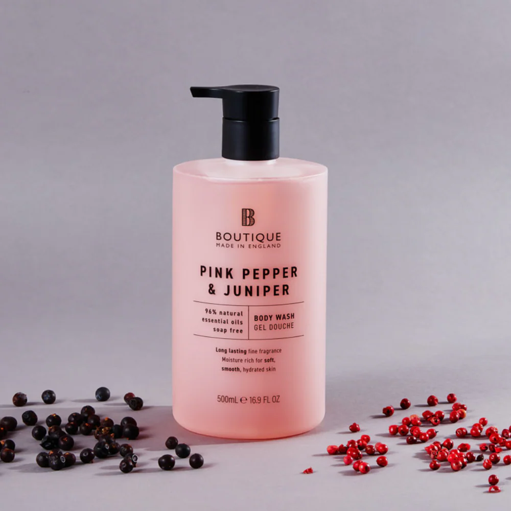 Shower gel Pink Pepper and Juniper, vegan, 500ml
