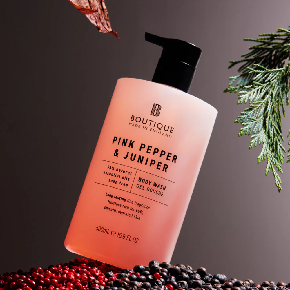Shower gel Pink Pepper and Juniper, vegan, 500ml