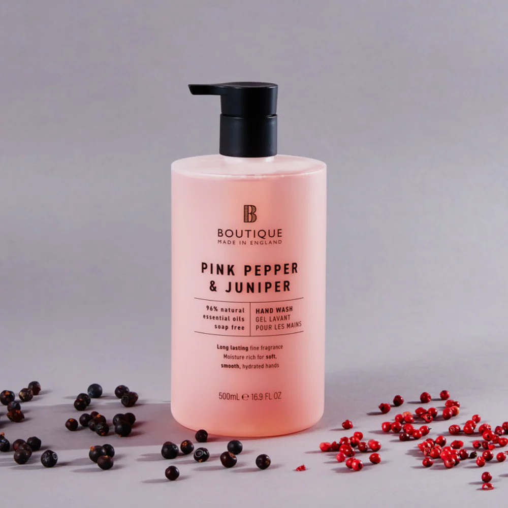 Liquid soap Pink Pepper and Juniper, vegan, 500ml