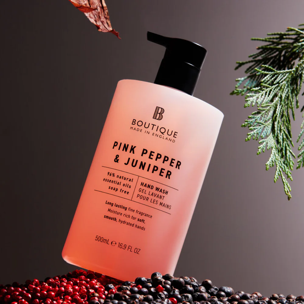 Liquid soap Pink Pepper and Juniper, vegan, 500ml