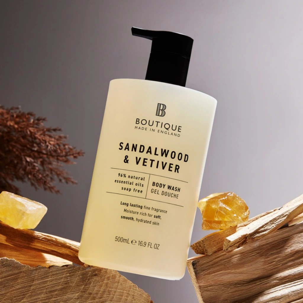 Shower gel Sandalwood and Vetiver, vegan, 500ml