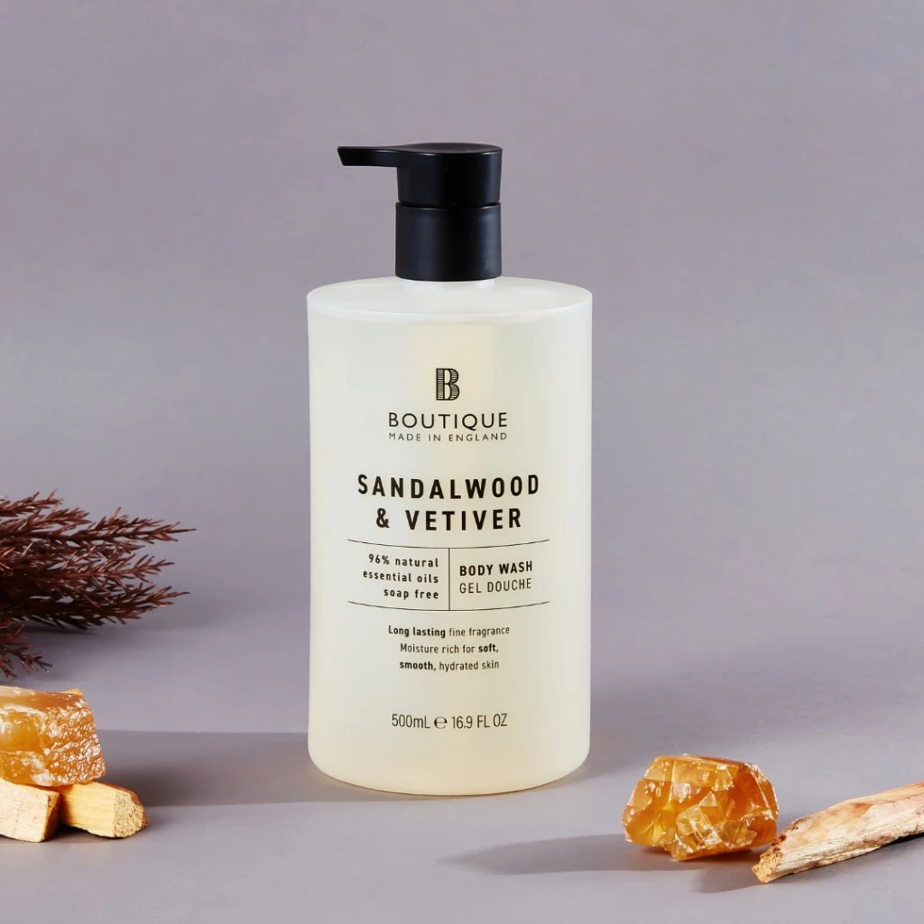 Shower gel Sandalwood and Vetiver, vegan, 500ml