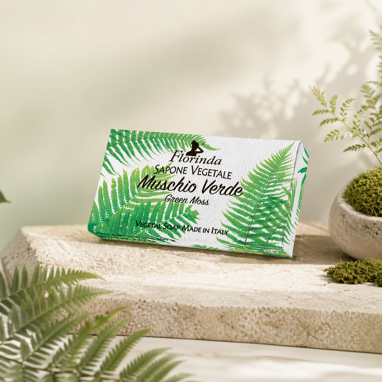 Green moss soap, 100 g